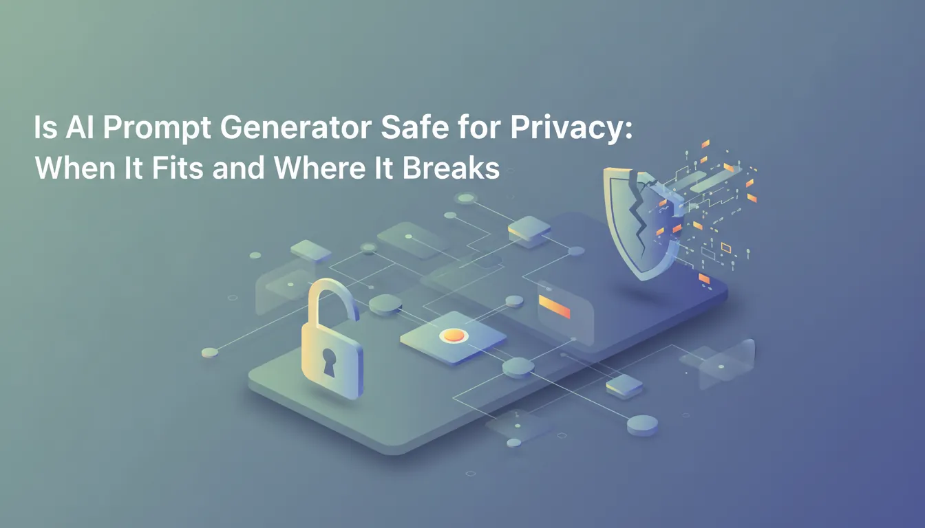 Is AI Prompt Generator Safe for Privacy: When It Fits and Where It Breaks